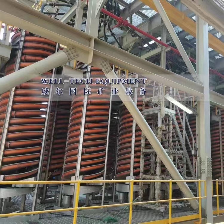 Tungsten spiral chute Tungsten spiral chute